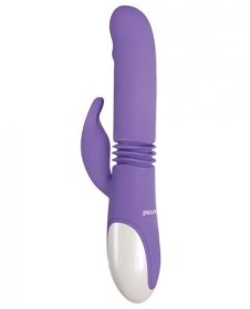 Thick &amp; Thrust Bunny Dual Stimulating Purple Vibrator