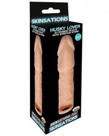 Skinsations Husky Lover 6.5&quot; Extension Sleeve Scrotum Strap