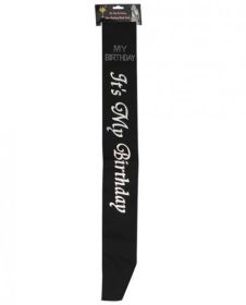 It&#039;s My Birthday Sash Black