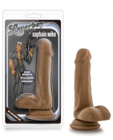 Blush Loverboy Captain Mike 6&quot; Realistic Cock - Mocha