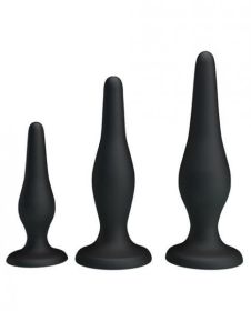 Pretty Love Beginner&#039;s Mini Anal Kit Black Set Of 3